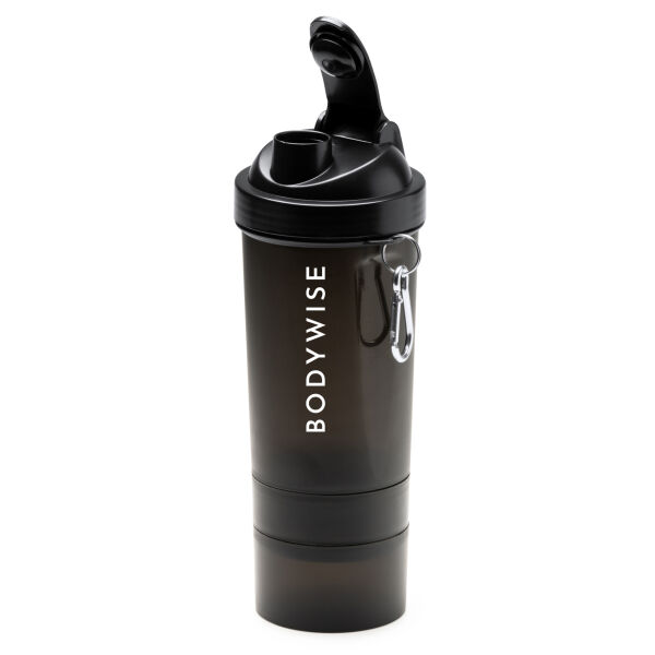 Bodywise  - Matte Black Shaker With Mix Ball + Storage Thumbnail